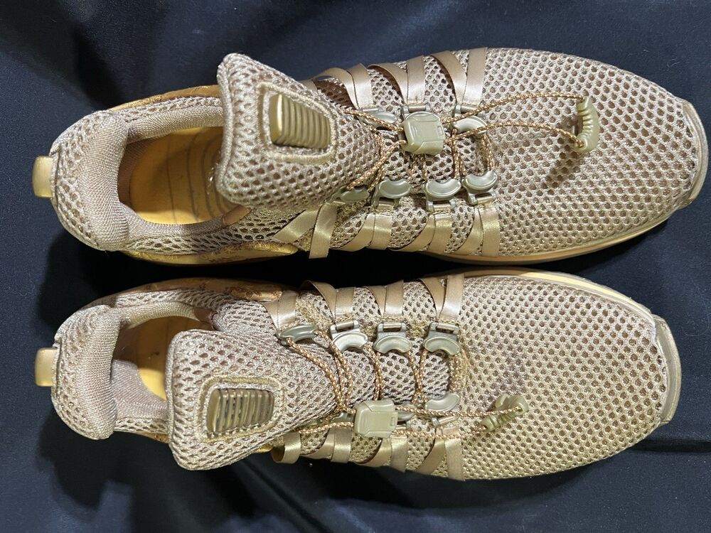 Nike Women’s Shox Gravity Metallic Gold Shoes Size 8.5 Running Athletic Sneaker